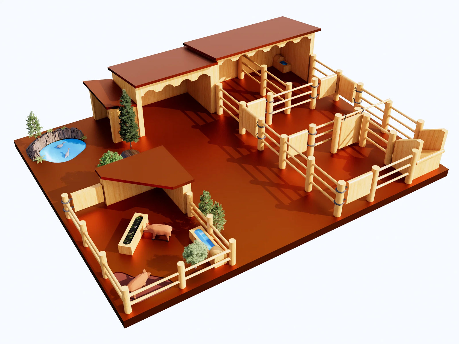 Country Toys FY2 Wooden Farmyard