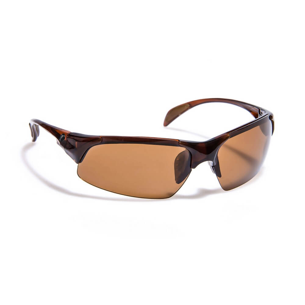 Gidgee Eyes Cleancut Honey Sunglasses. A pair of honey-colored full frame sunglasses with a sleek design.
