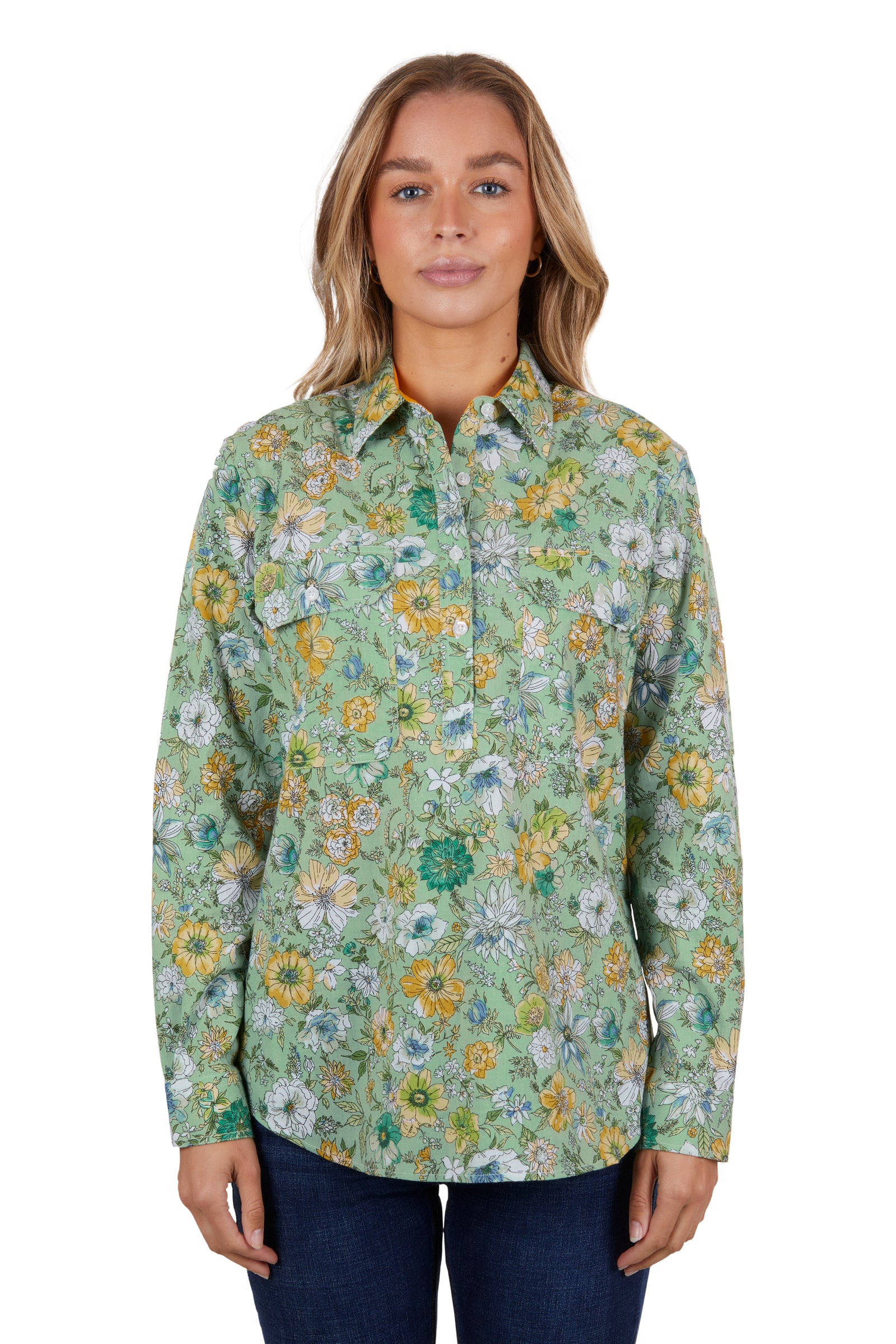 Hard Slog Women's Tui 1/2 Placket L/S Shirt