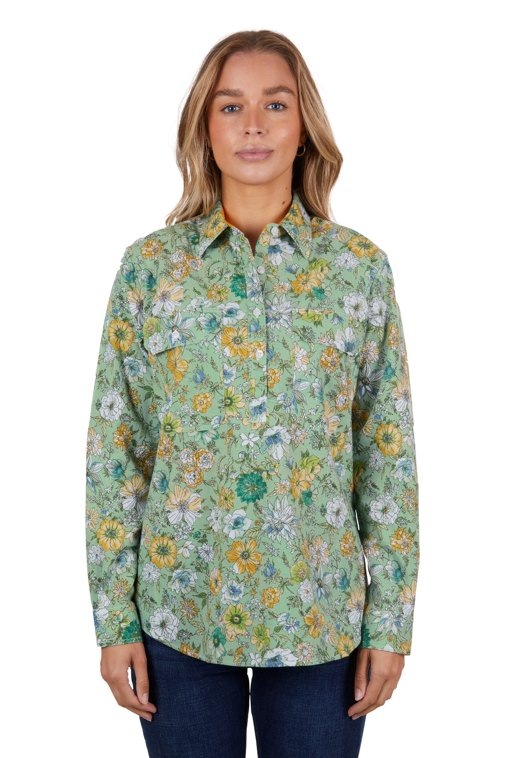 Hard Slog Women's Tui 1/2 Placket L/S Shirt
