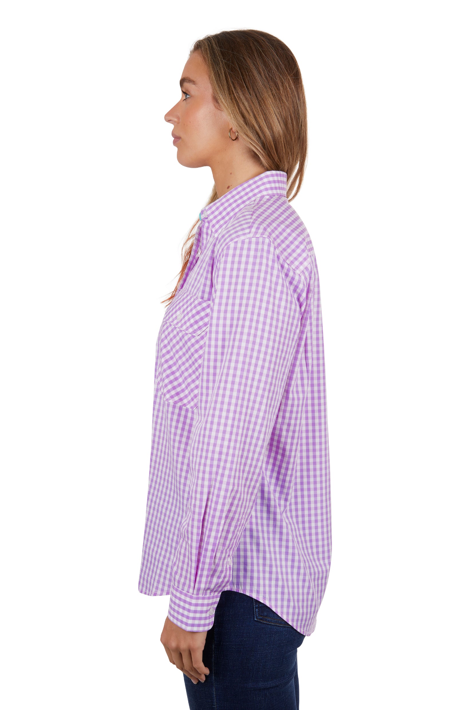 Hard Slog Women's Ayla 1/2 Placket L/S Shirt