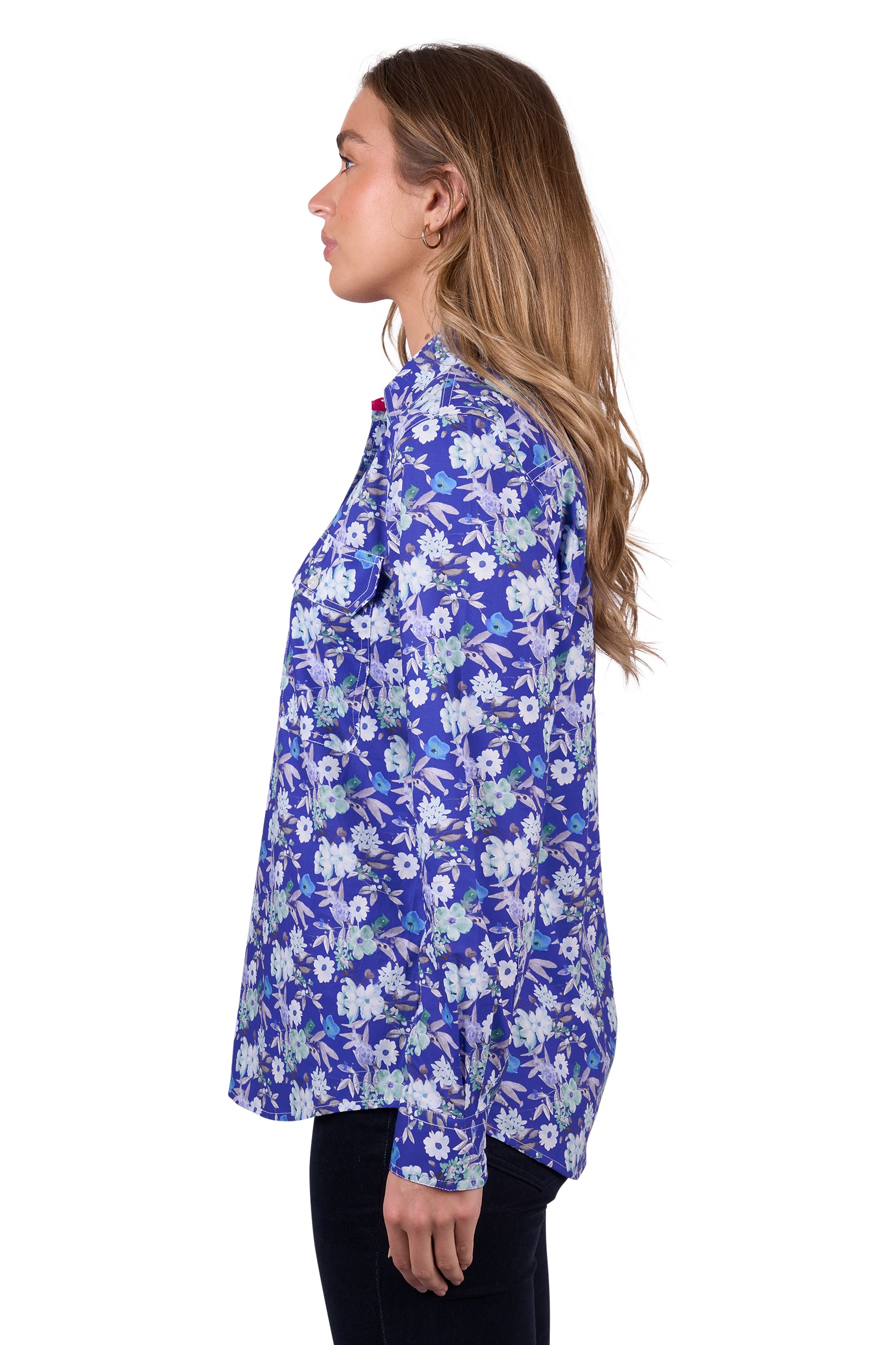 Hard Slog Women's Tia 1/2 PLacket L/S Shirt