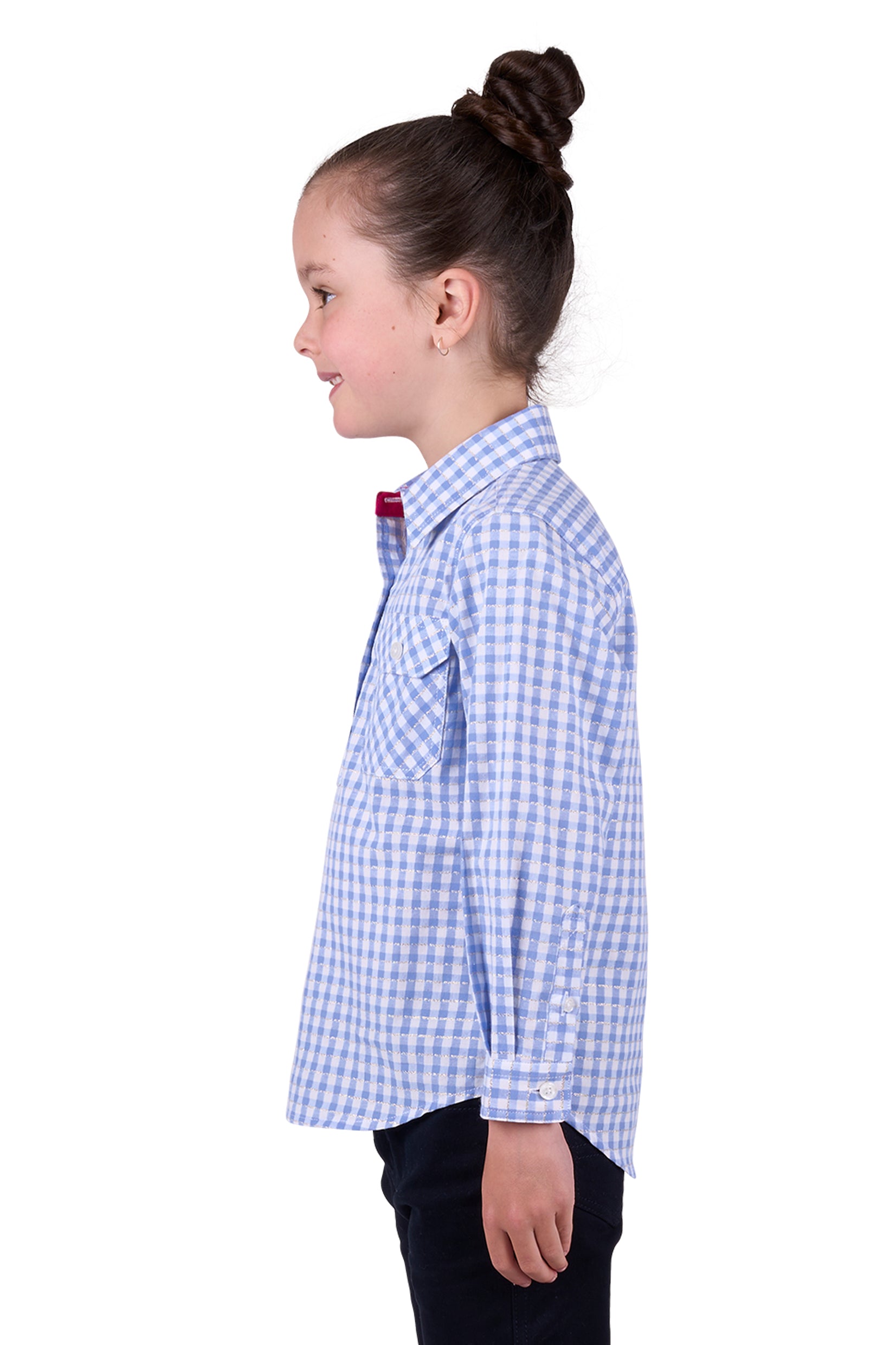 Hard Slog Girl's Rux 1/2 Placket L/S Shirt