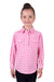 Hard Slog Girl's Melly 1/2 Placket L/S Shirt