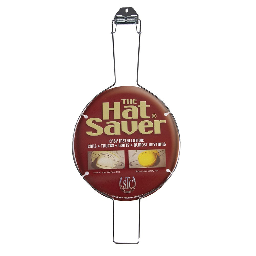 The Hat Saver. Round 'The Hat Saver' product on a white background