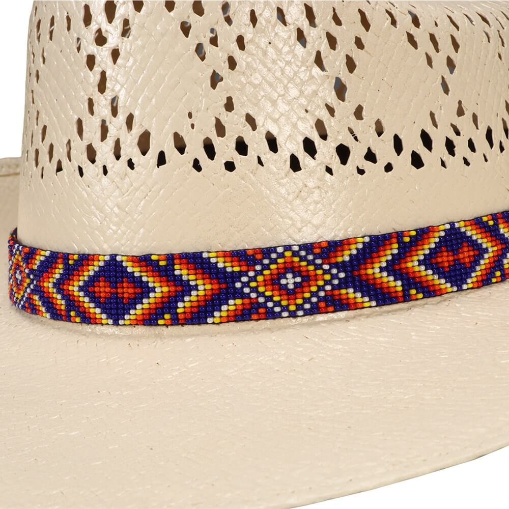 Aztec 1" Beaded Hat Band