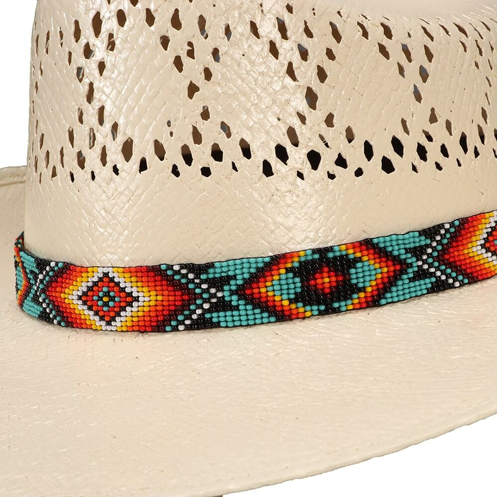 Aztec 1" Beaded Hat Band