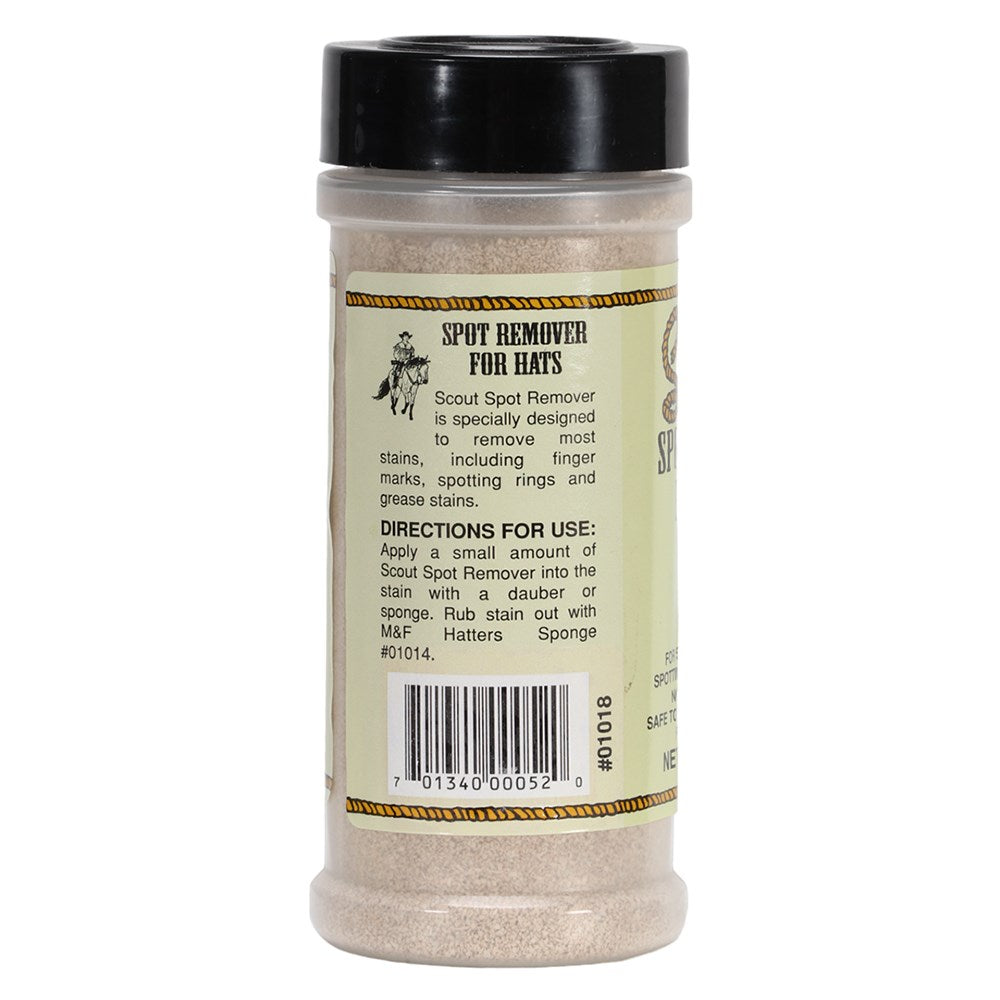 Scout spot remover for hats container on a white background