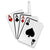 Montana Silversmith Four of a Kind Hat Clip