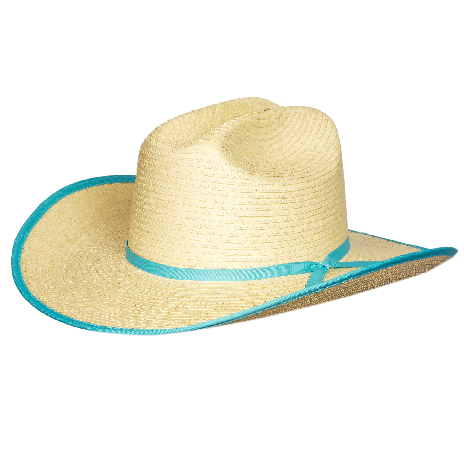 Sunbody Cattleman Kids Bound Palm Leaf Hat