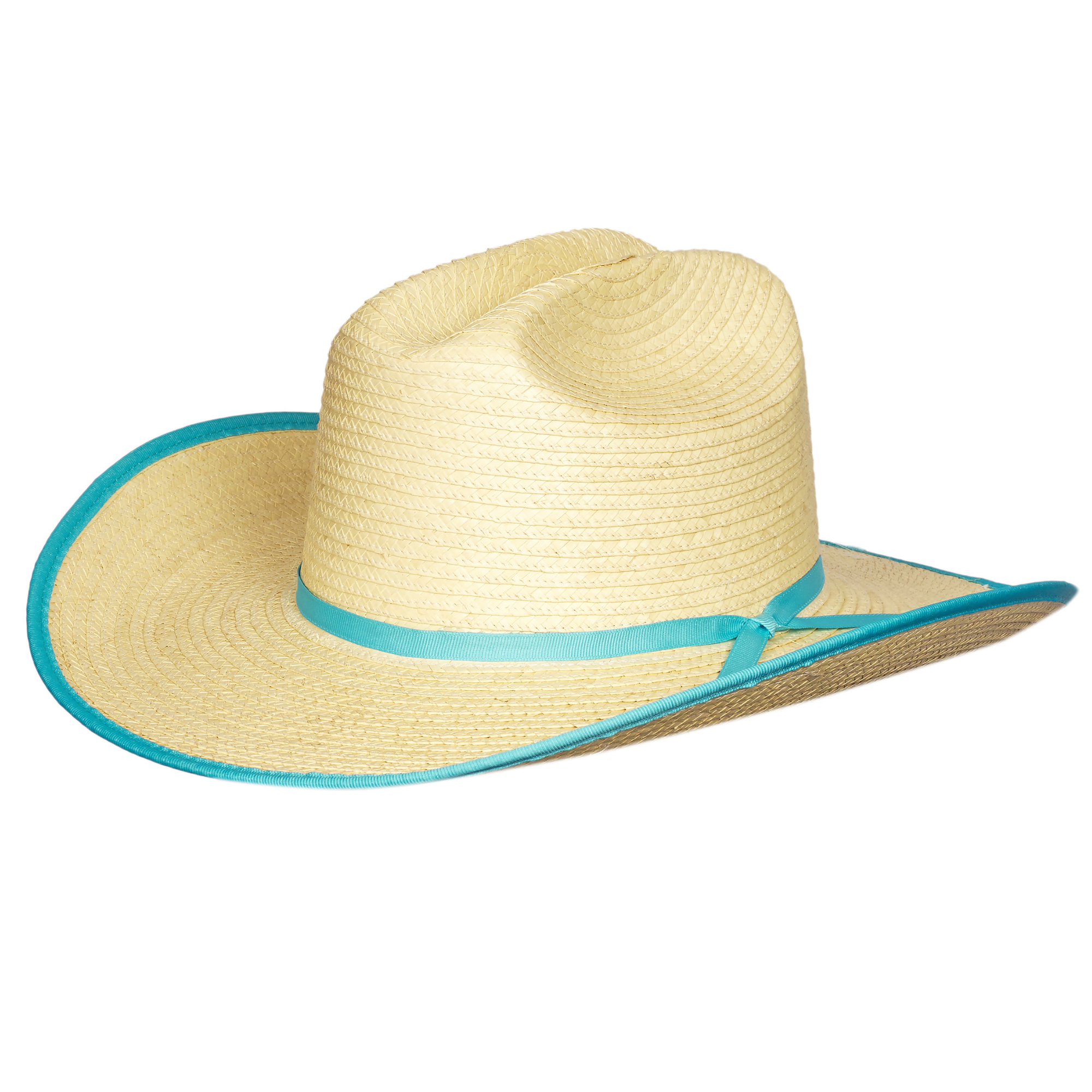 Sunbody Cattleman Kids Bound Palm Leaf Hat