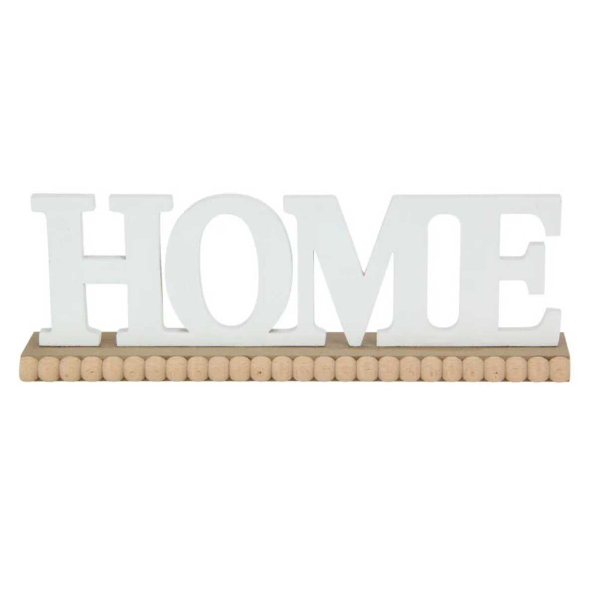 Home Plaque with Beaded Pattern