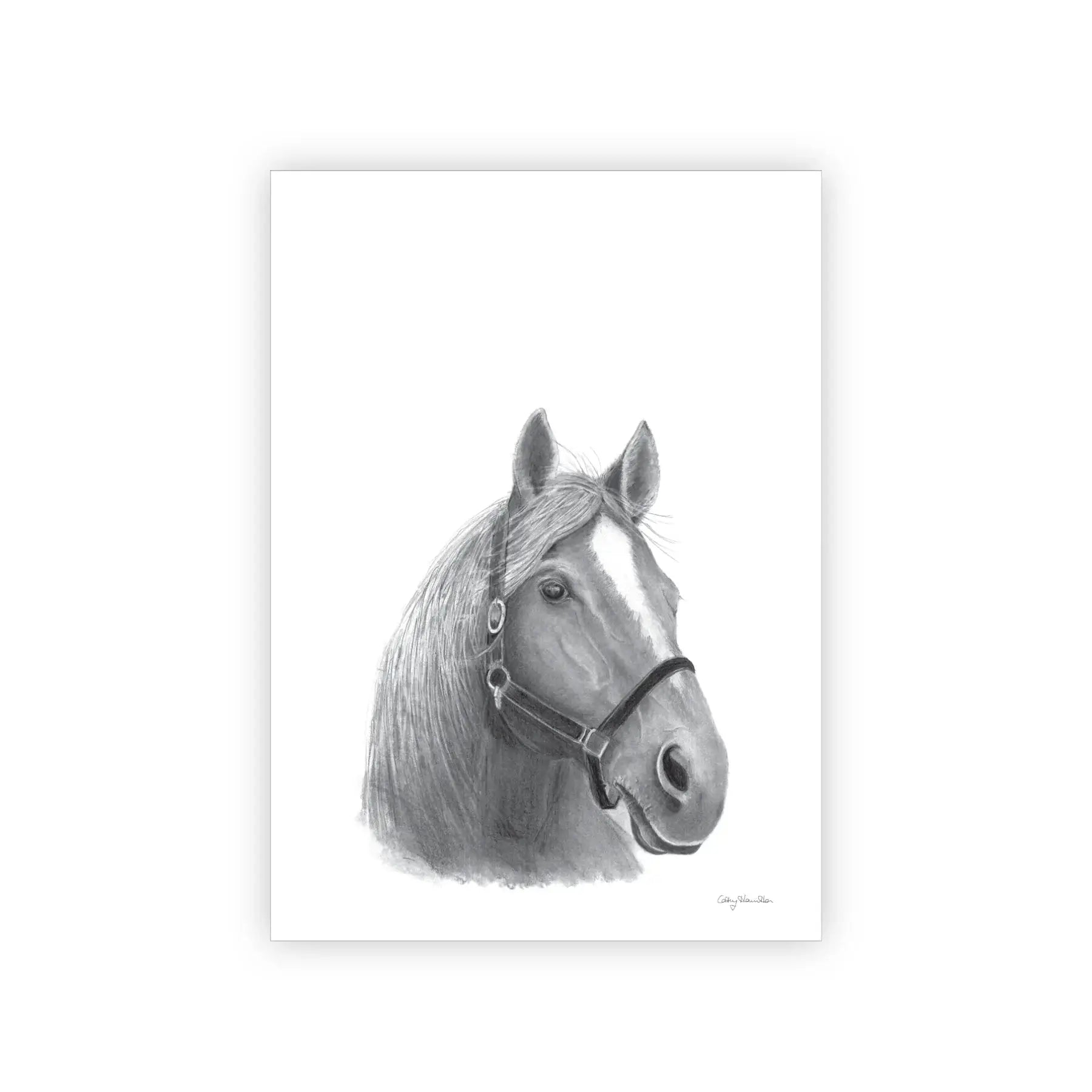 Horse Linen Tea Towel