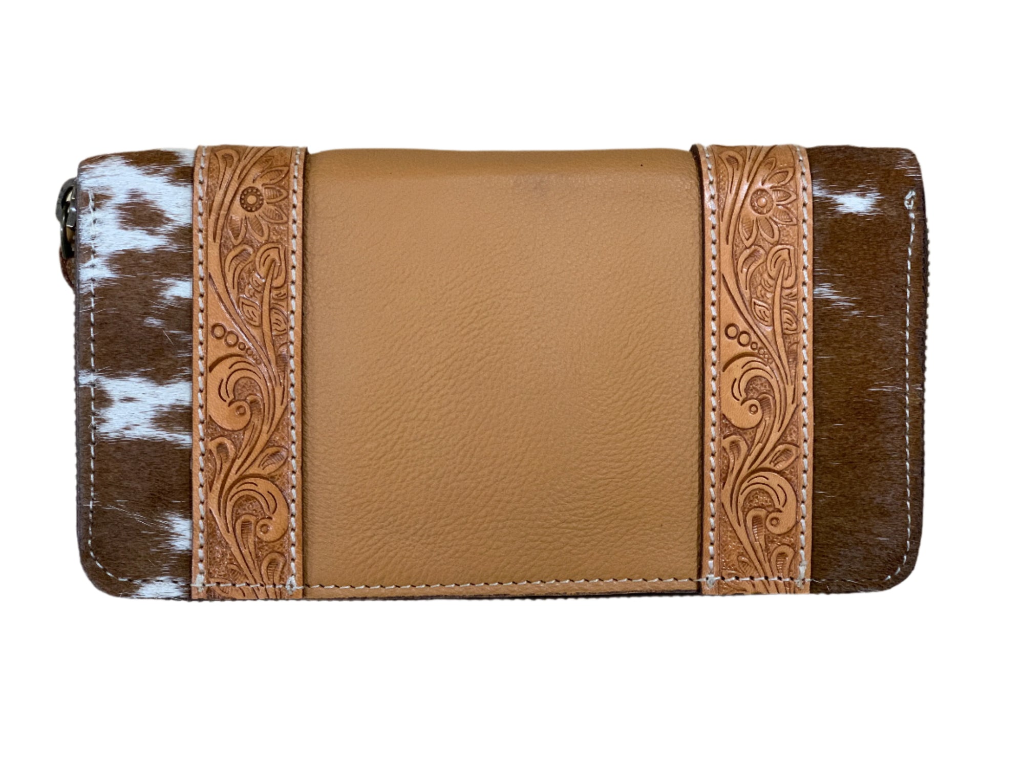 Women's Moore Leather Boot Stitch Zippered Wallet