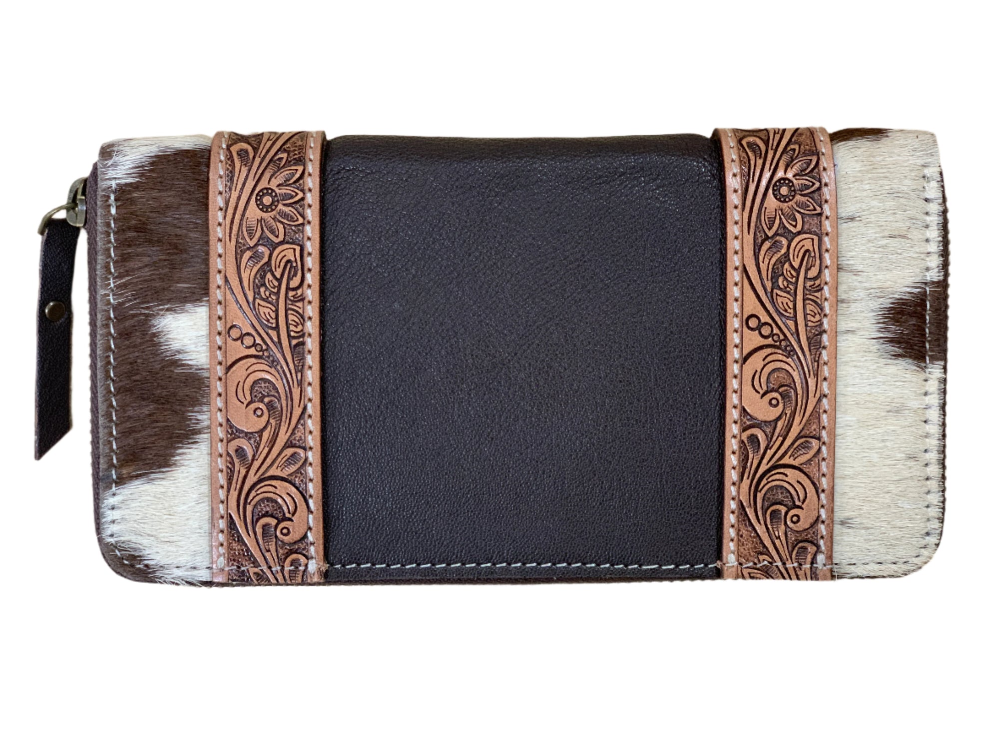 Women's Moore Leather Boot Stitch Zippered Wallet