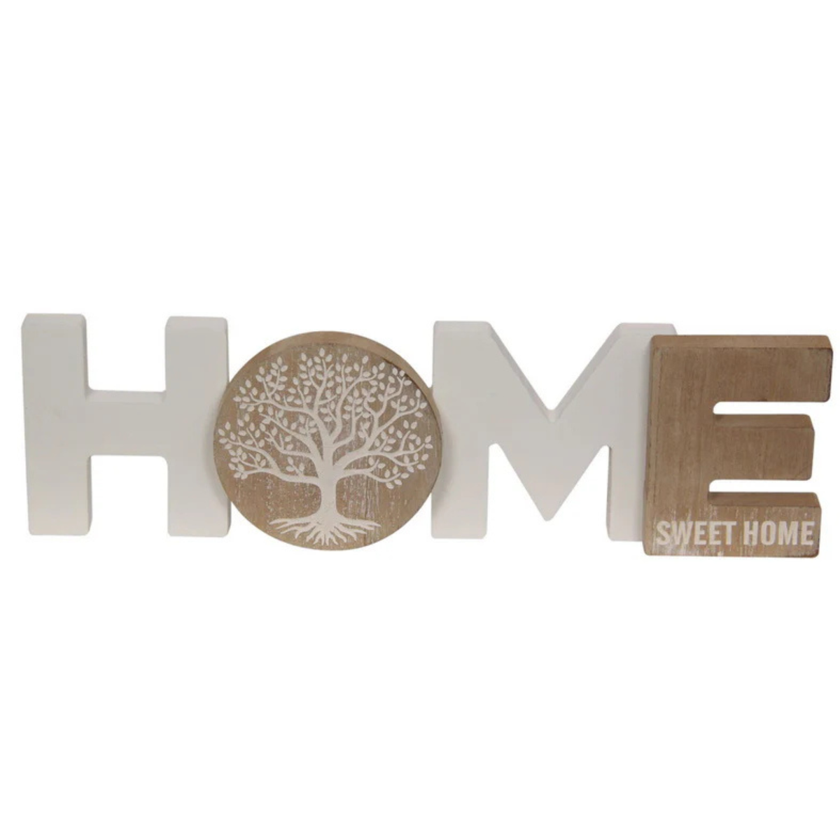 30cm Home Tree of Life. Decorative wall art with 'HOME' and 'sweet home' text on a white background