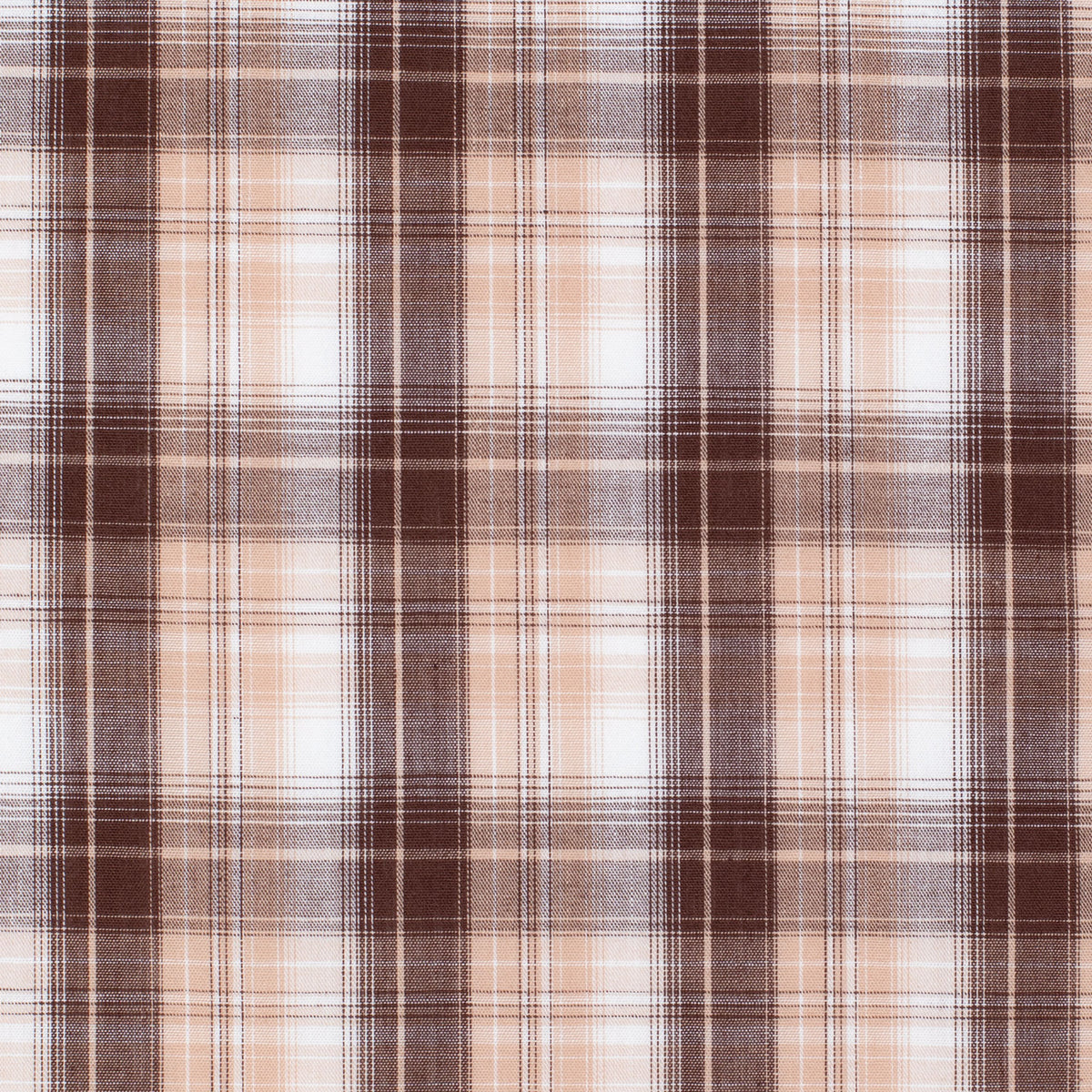 Plaid pattern with brown, beige, and white colors