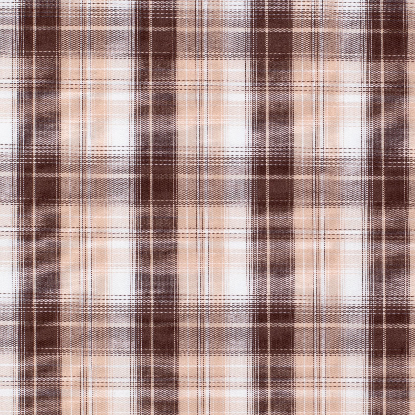 Plaid pattern with brown, beige, and white colors