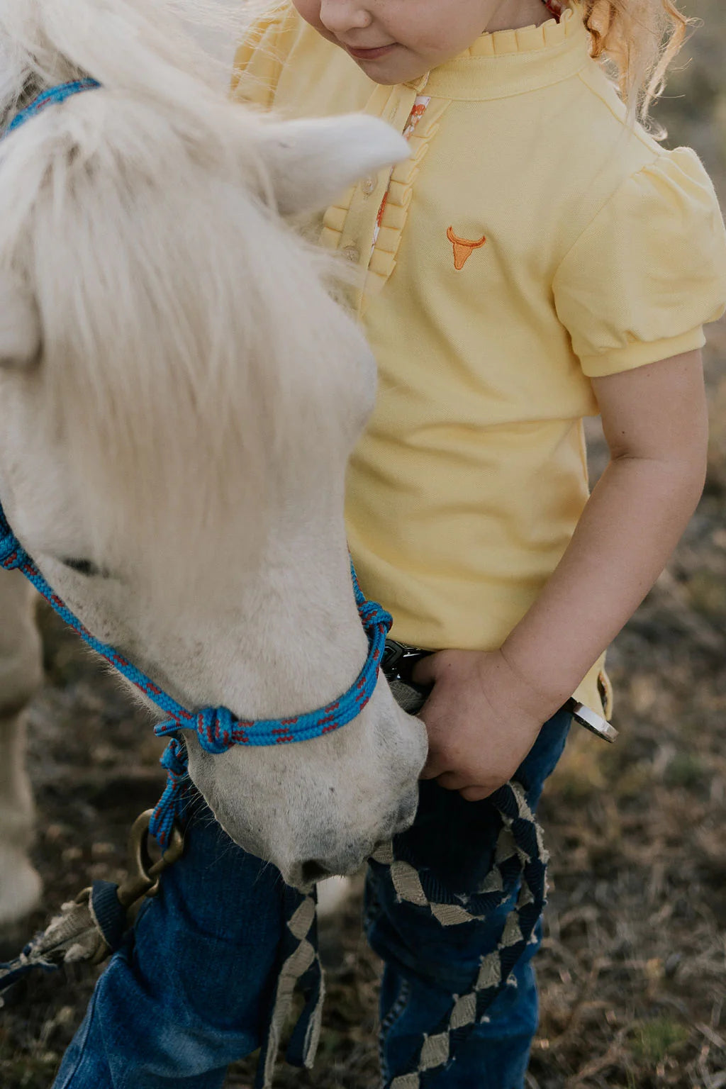 Little Windmill Co Kia Jnr S/S Ruffle Polo