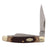 Old Timer 34-OT Middleman Stock Knife. Pocket knife with brown handle and gold accents on a white background