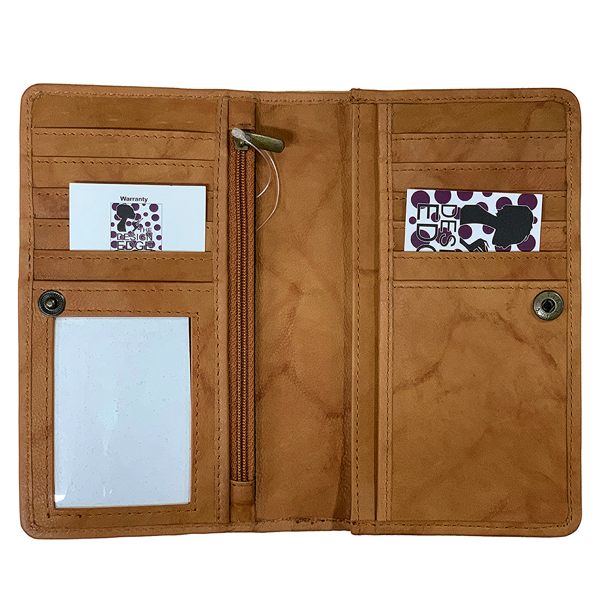 The Design Edge Women's Buffalo Slim Wallet