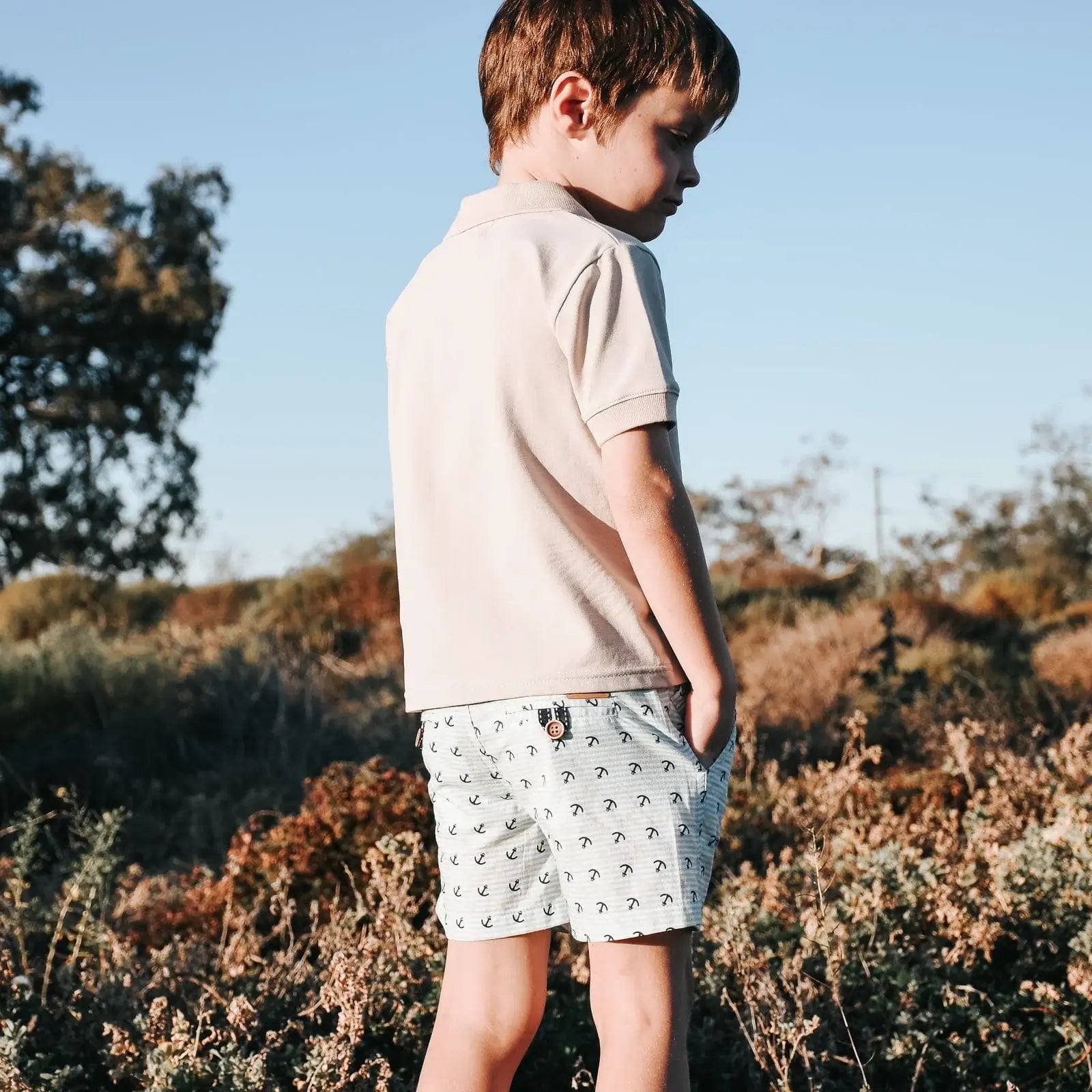 Love Henry Boy's Polo Shirt Dusty Beige