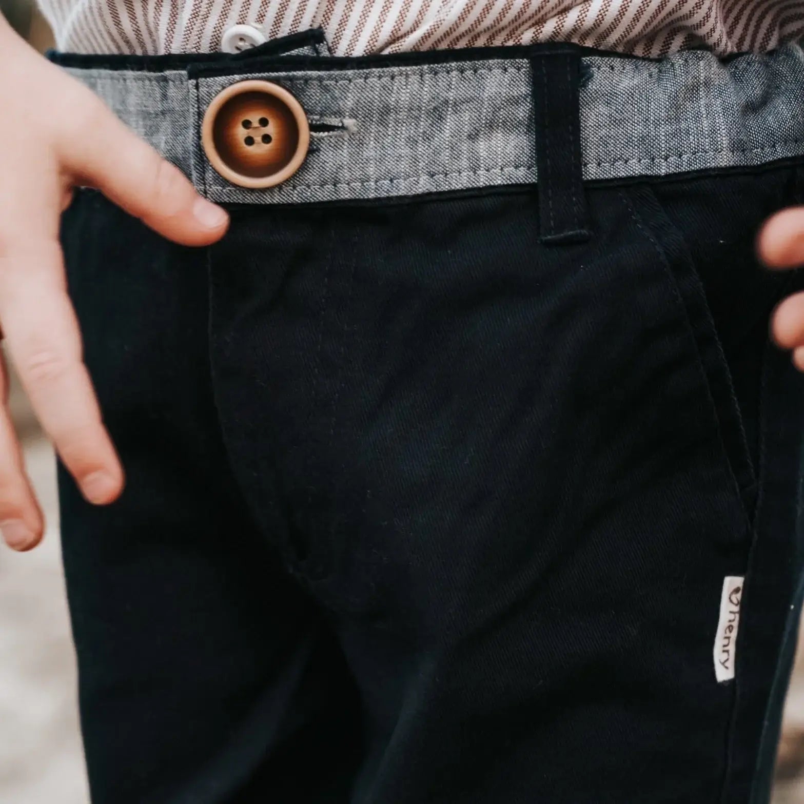 Love Henry Boy's Oscar Shorts Navy