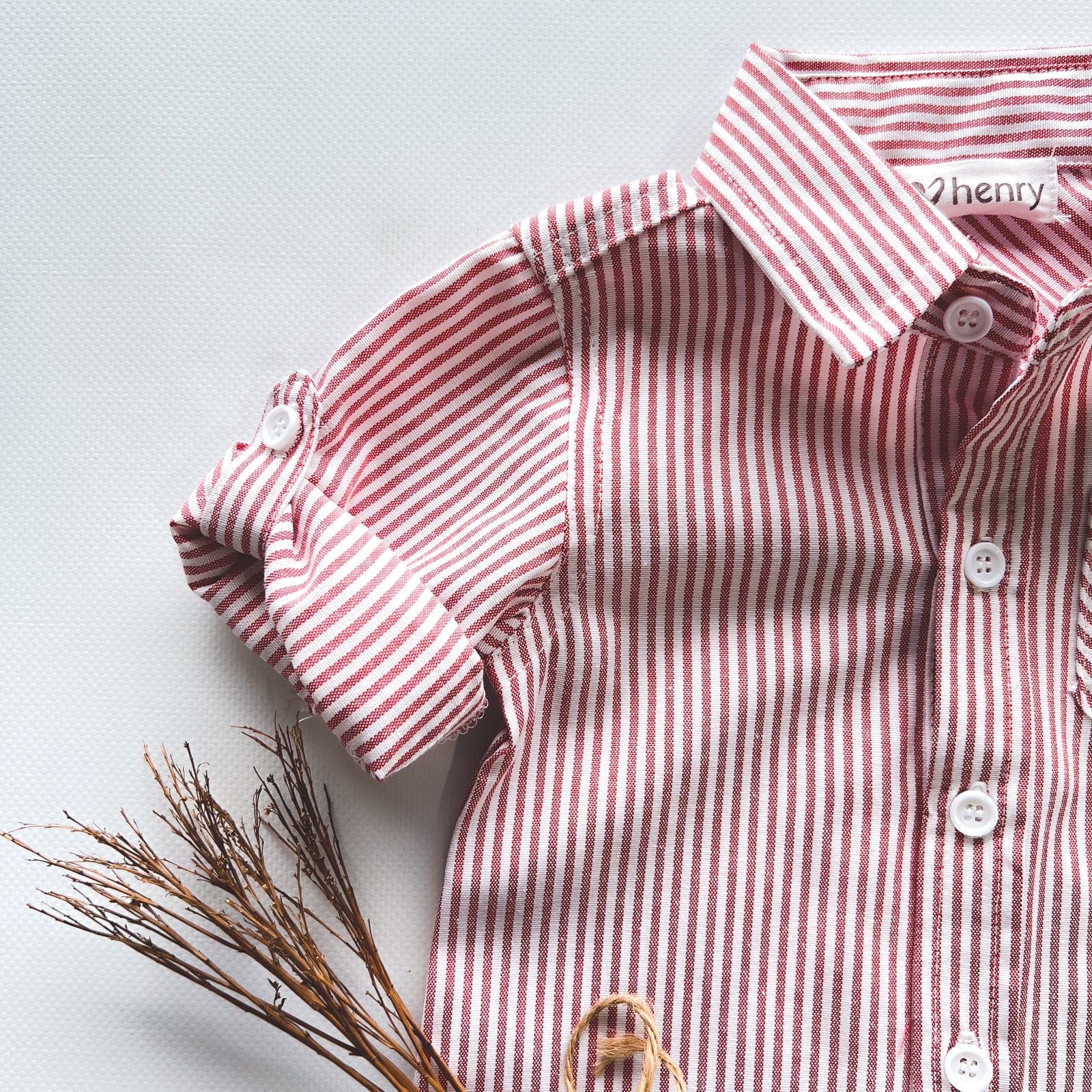 Love Henry Infant Boy's Dress Shirt Romper