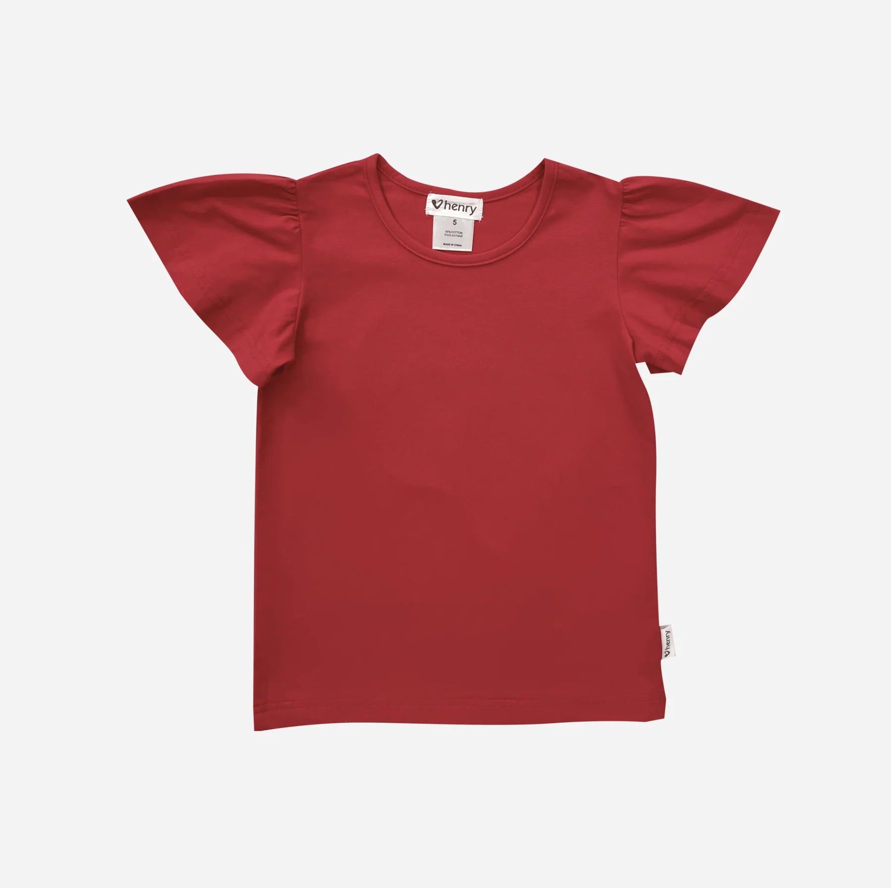 Love Henry Girl's Frill Sleeve Top