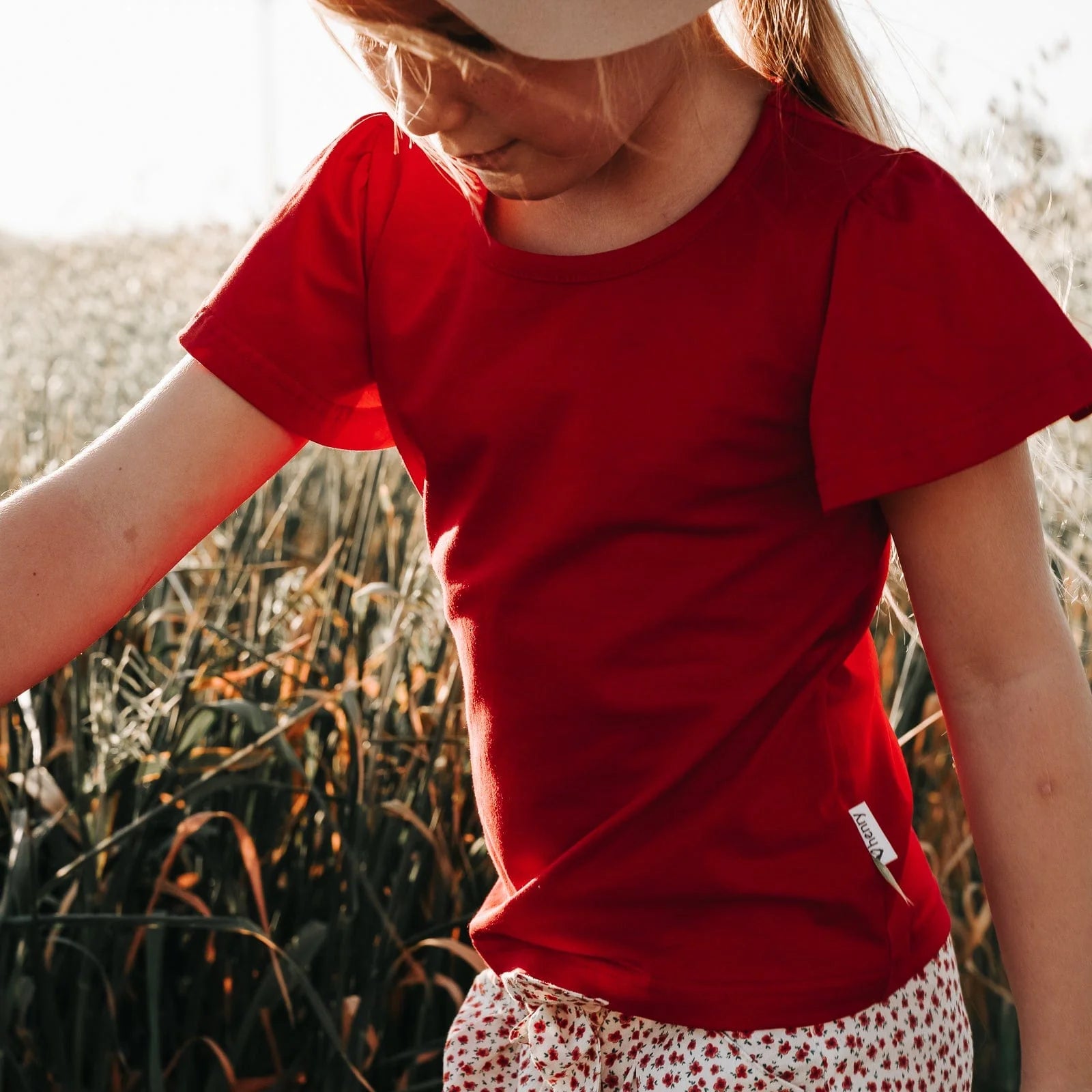 Love Henry Girl's Frill Sleeve Top