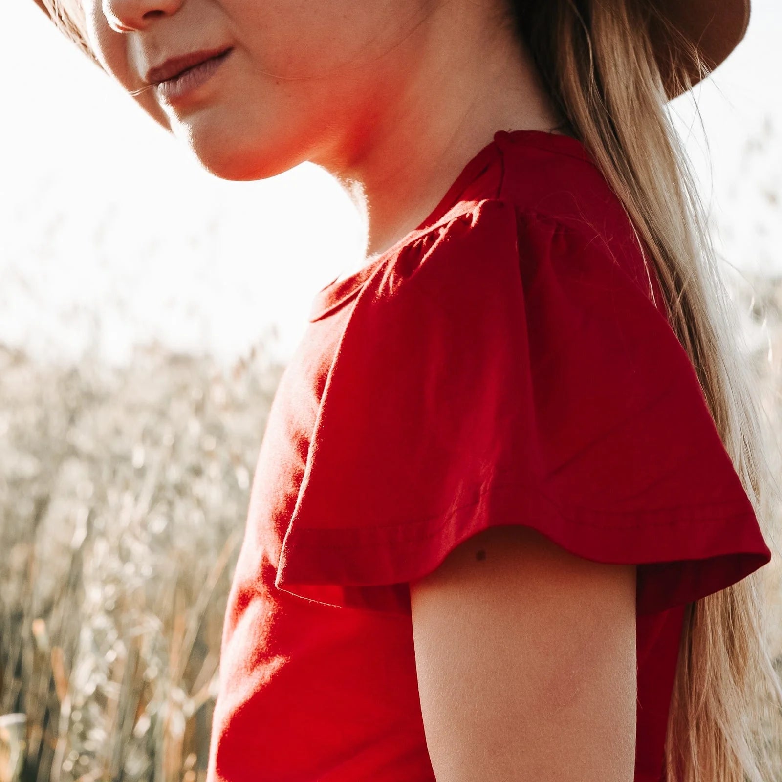 Love Henry Girl's Frill Sleeve Top