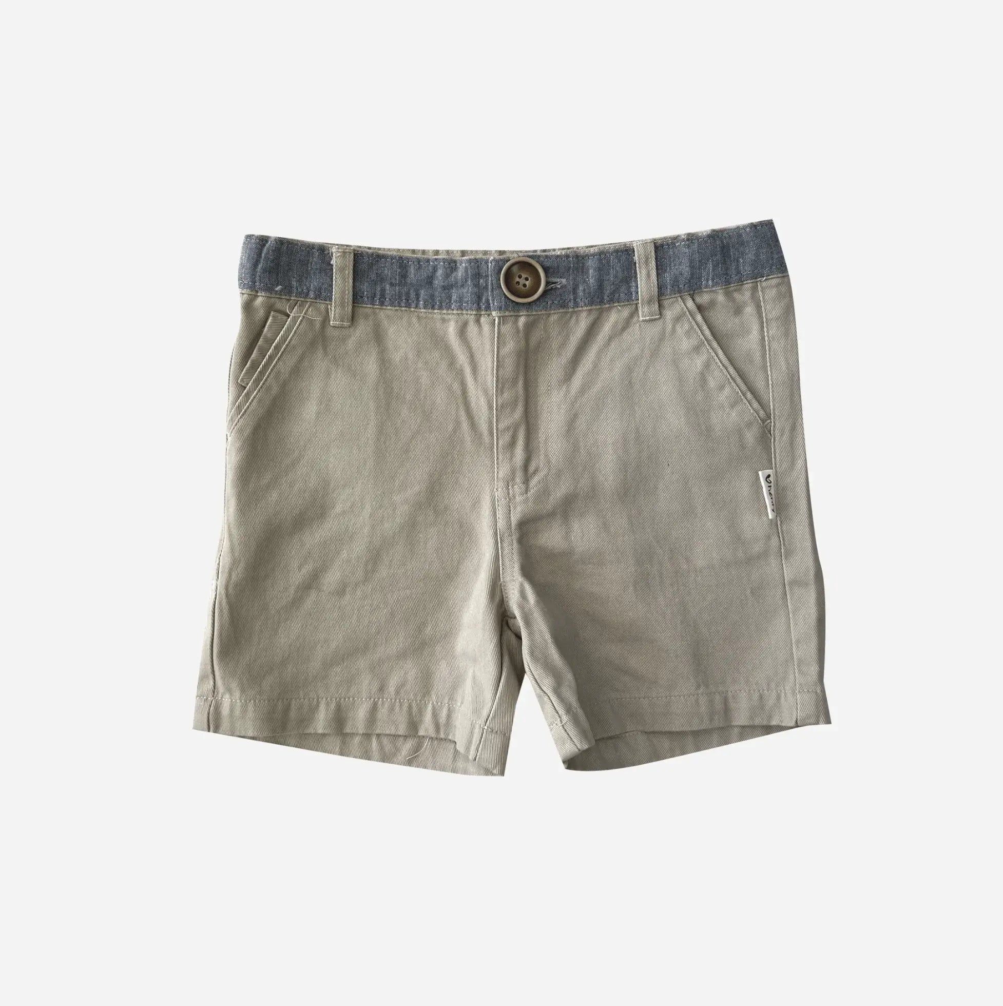 Love Henry Boy's Oscar Shorts Beige