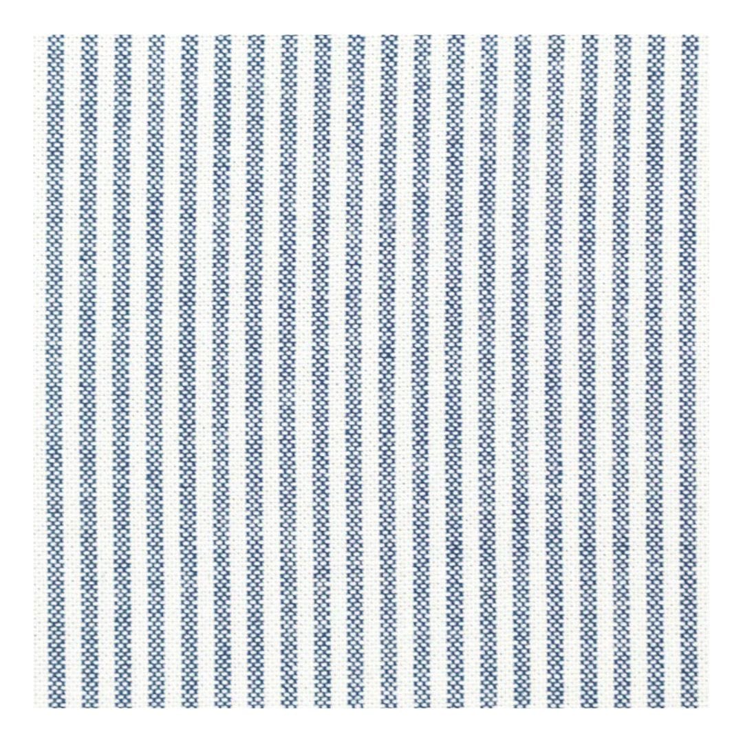 Love Henry Boy's Oxford Dress Shirt. Pattern of blue vertical stripes on a white background