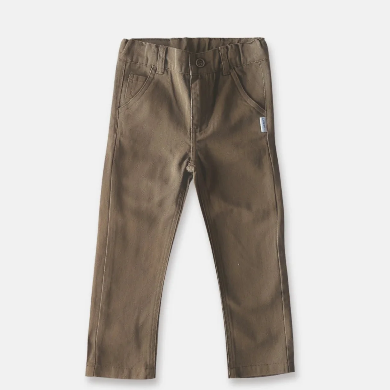 Love Henry Boy's Chino Pants. Brown pants on a white background