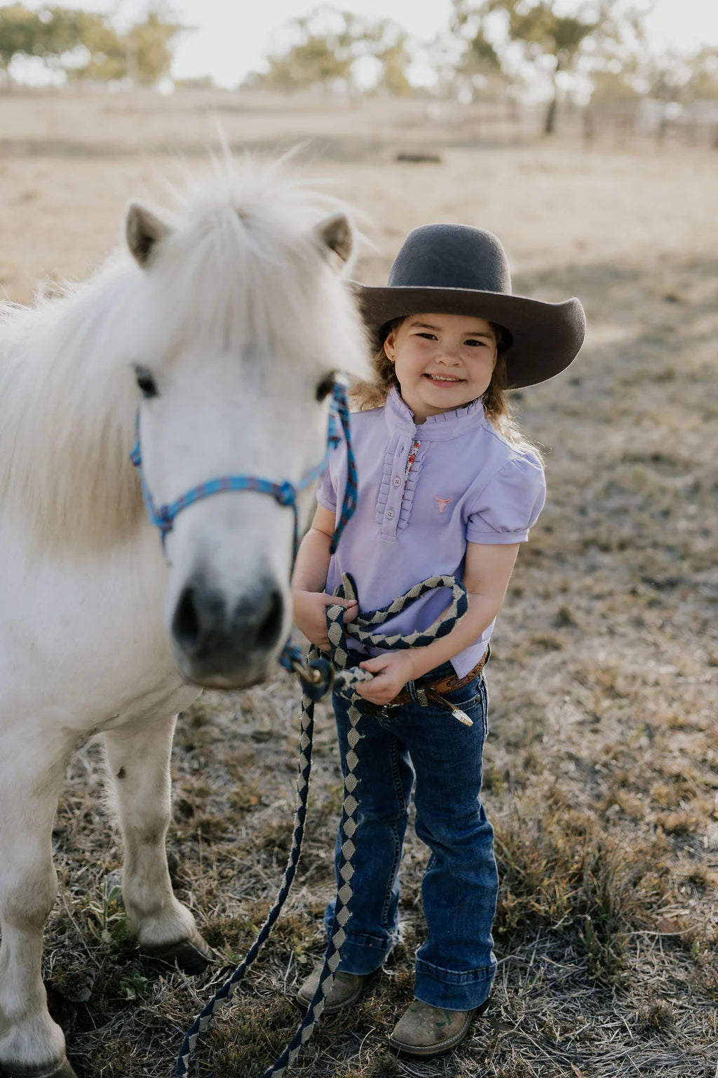 Little Windmill Co Lizzy Jnr S/S Ruffle Polo