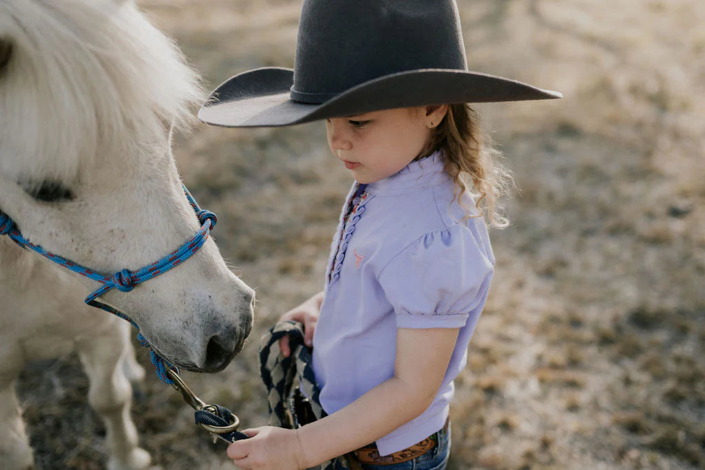 Little Windmill Co Lizzy Jnr S/S Ruffle Polo