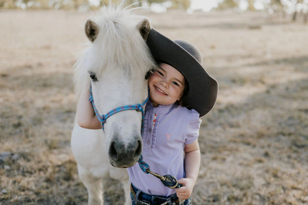 Little Windmill Co Lizzy Jnr S/S Ruffle Polo