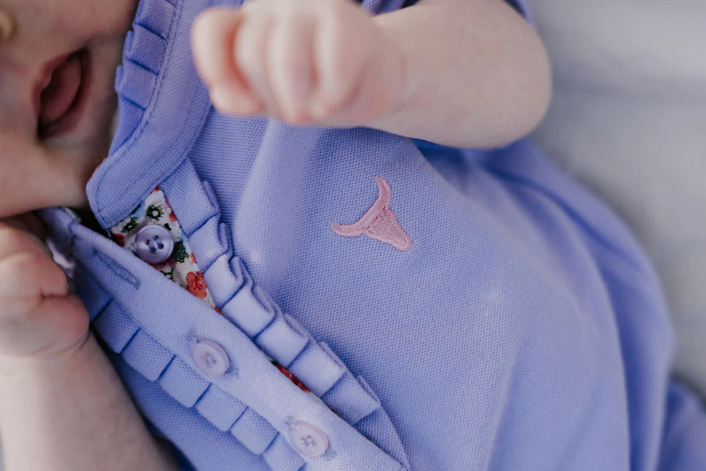 Little Windmill Co Lizzy Infant Polo S/S Romper