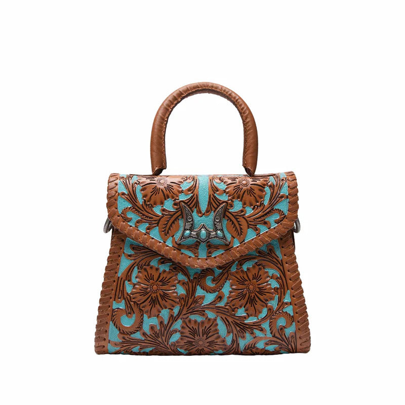 Loyal West Leon Mini Handle Purse - Whiskey &amp; Water