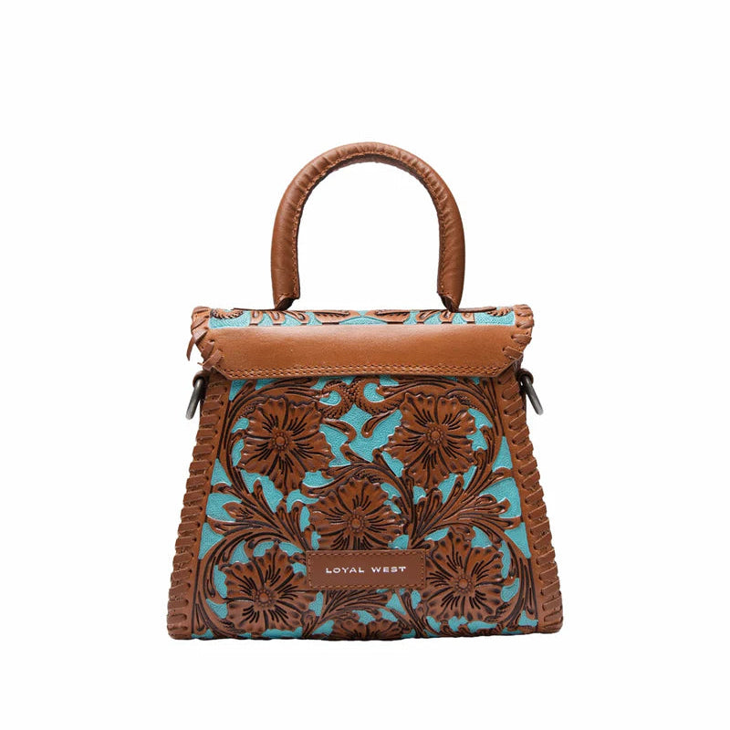Loyal West Leon Mini Handle Purse - Whiskey & Water