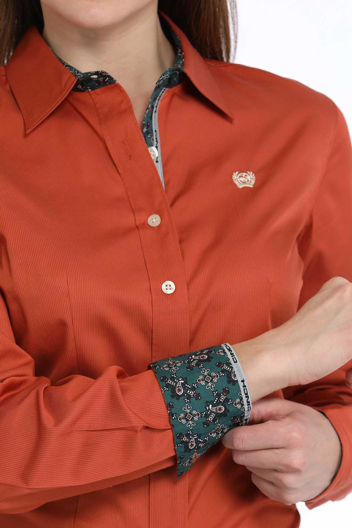Cinch Women's TENCEL™ Stripe L/S Western Shirt
