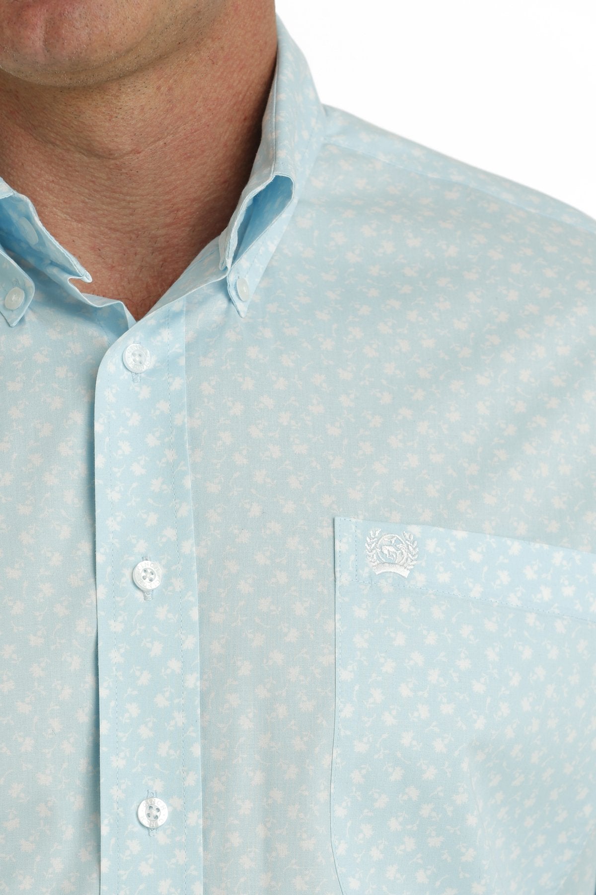 Cinch Men's Stretch Tencel Print L/S Western Shirt