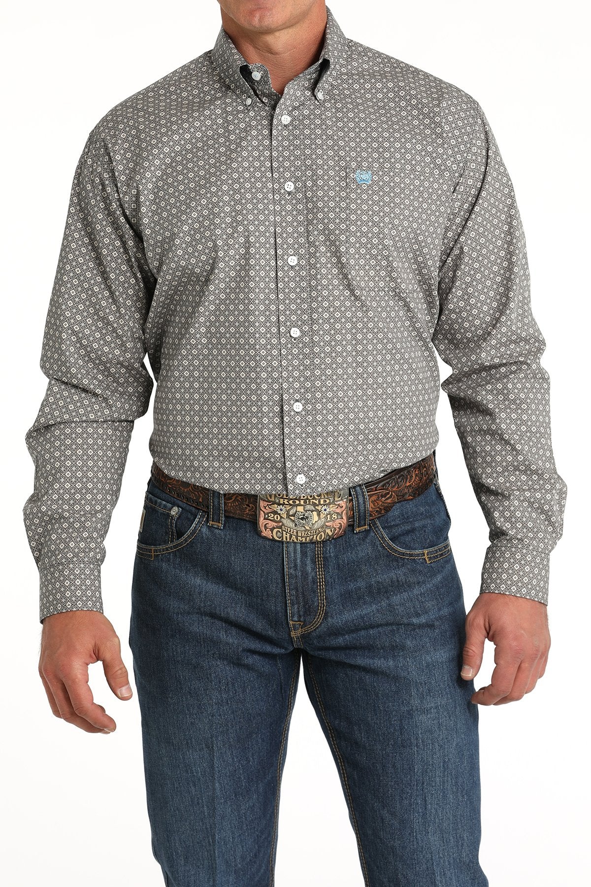 Cinch Men's Medallion Print L/S Western Shirt