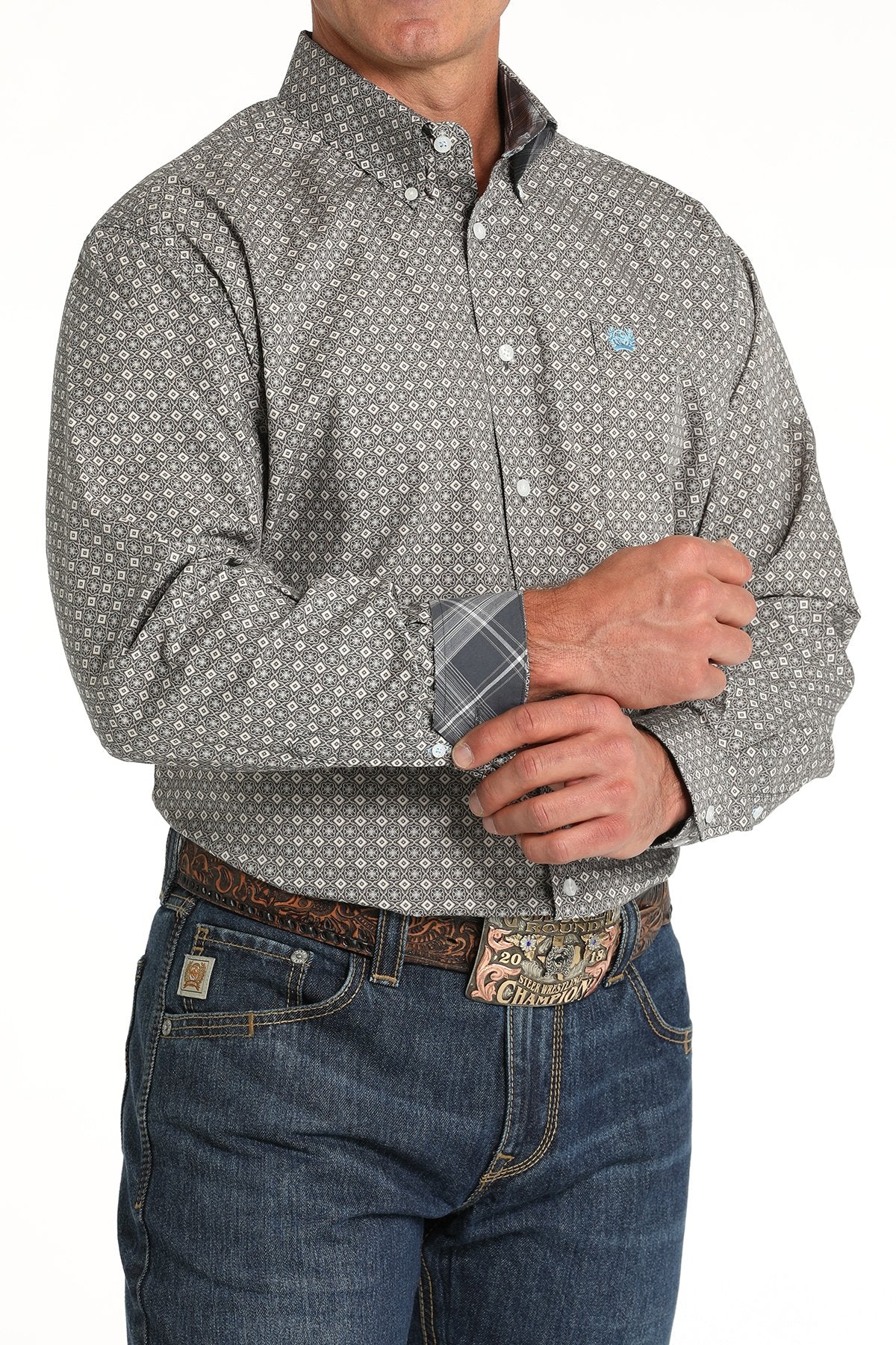 Cinch Men's Medallion Print L/S Western Shirt