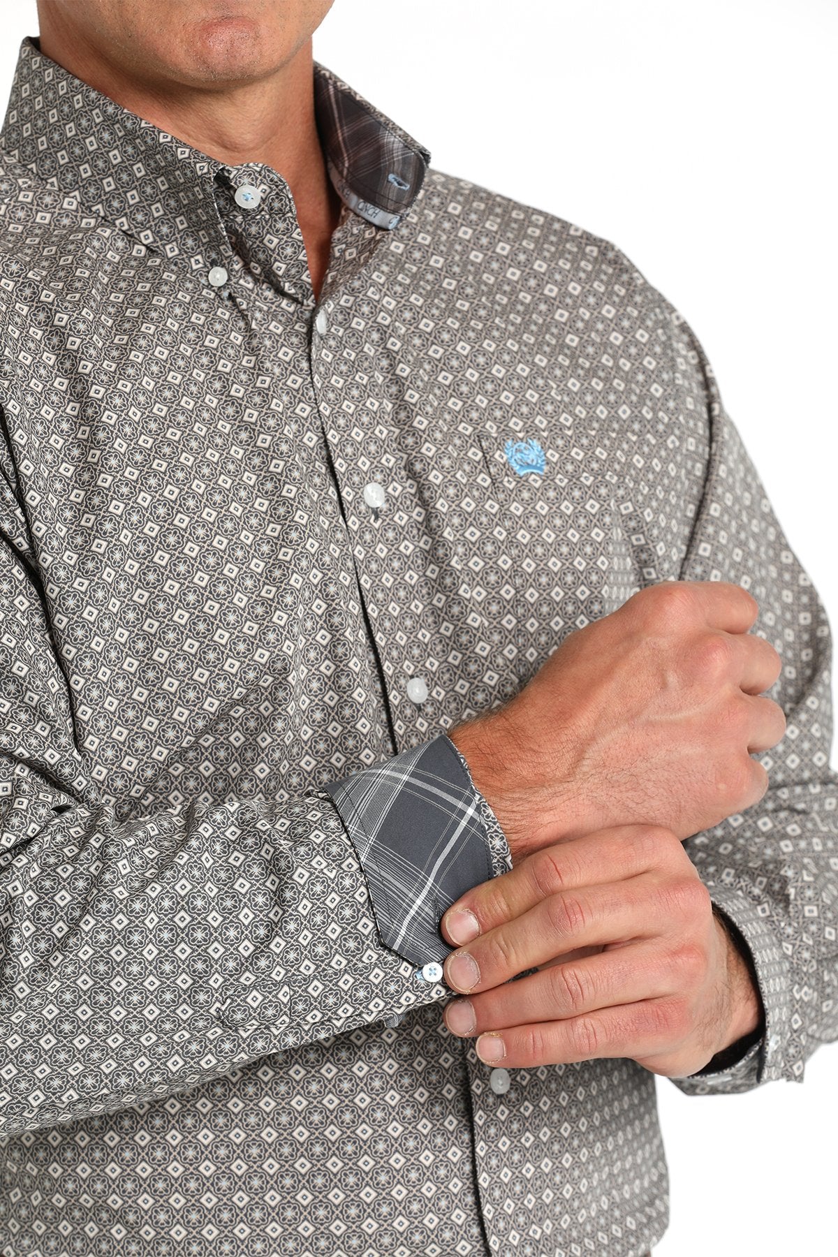 Cinch Men's Medallion Print L/S Western Shirt