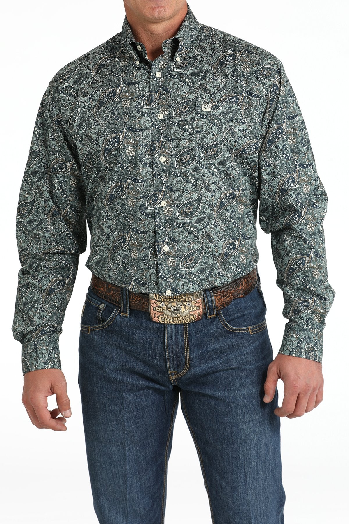 Cinch Men's Stretch Paisley L/S Western Shirt