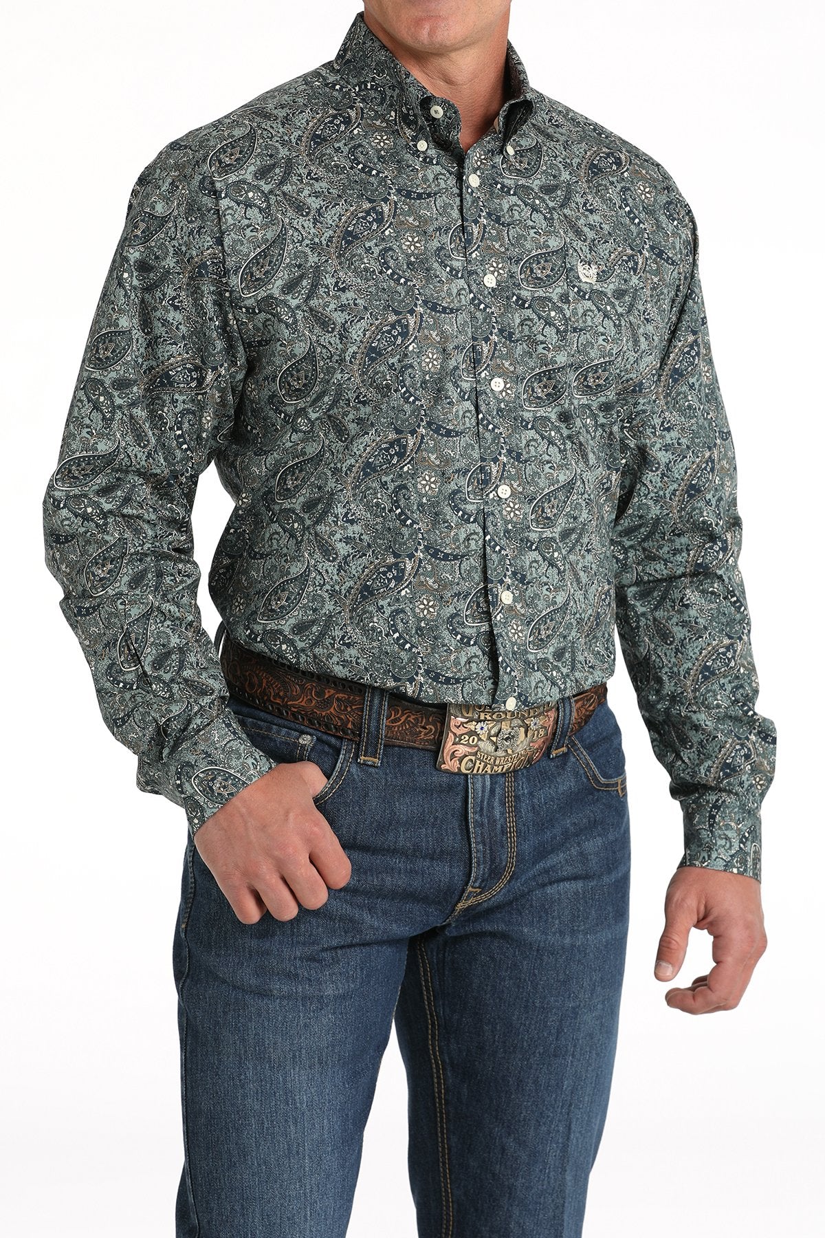Cinch Men's Stretch Paisley L/S Western Shirt