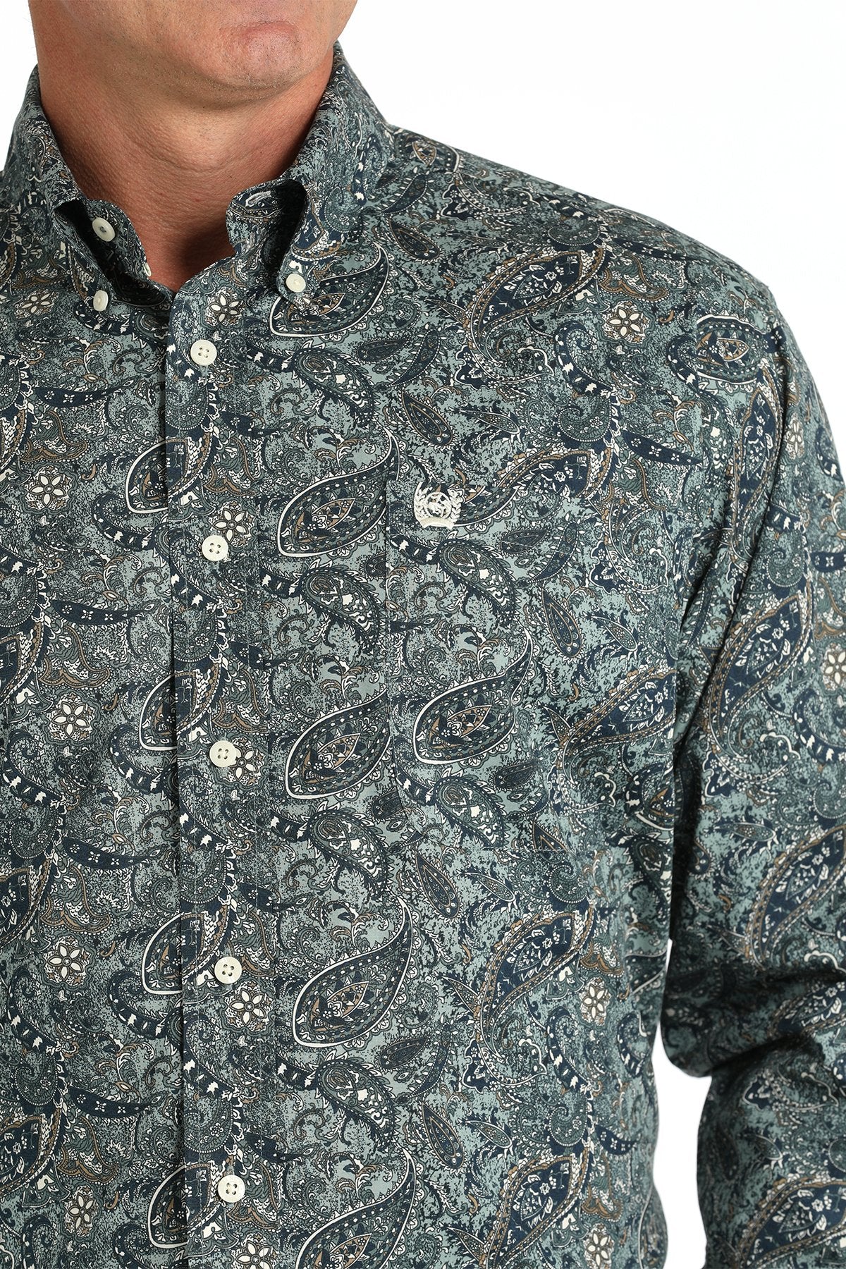 Cinch Men's Stretch Paisley L/S Western Shirt