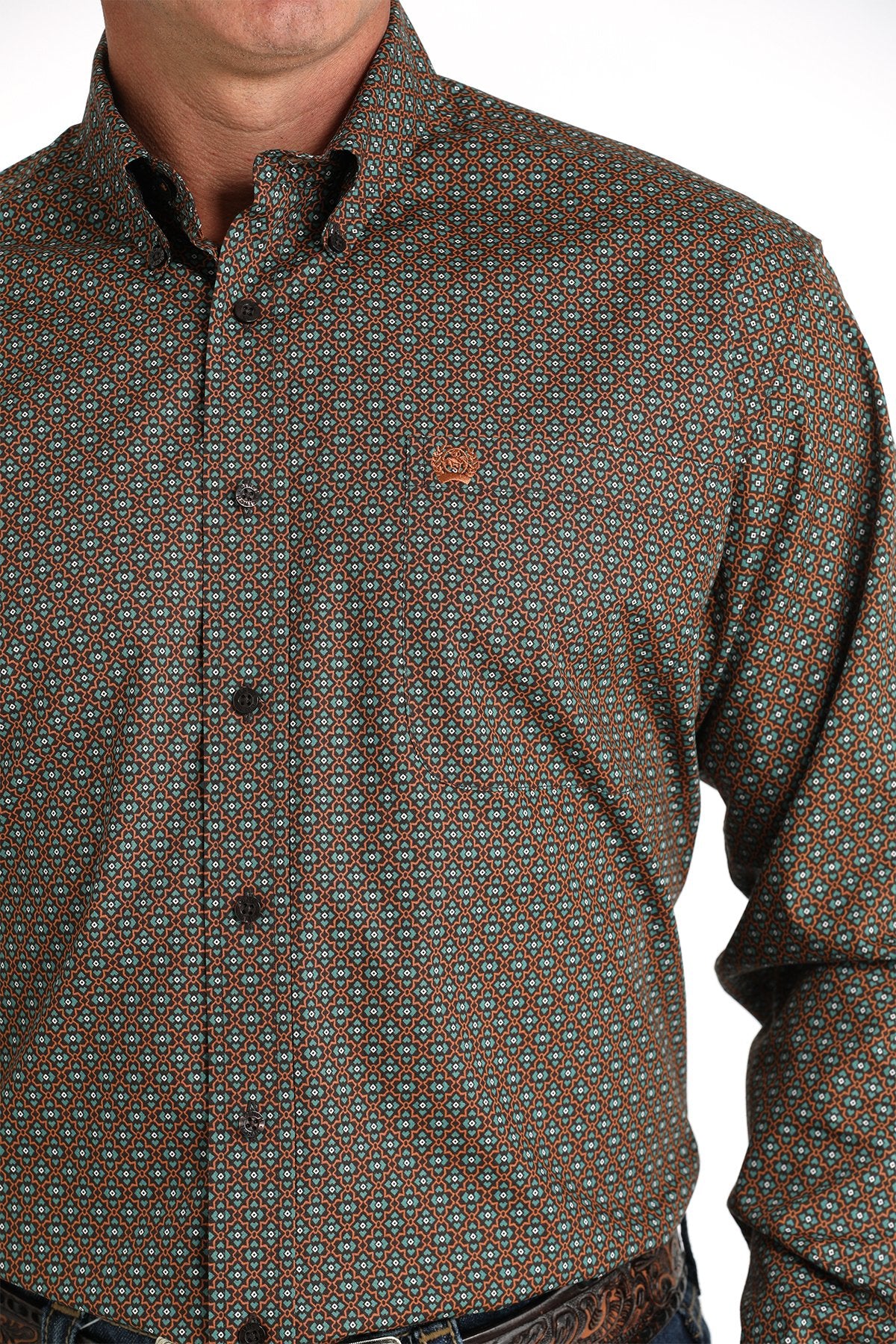 Cinch Men's Geometric Print L/S Western Shirt