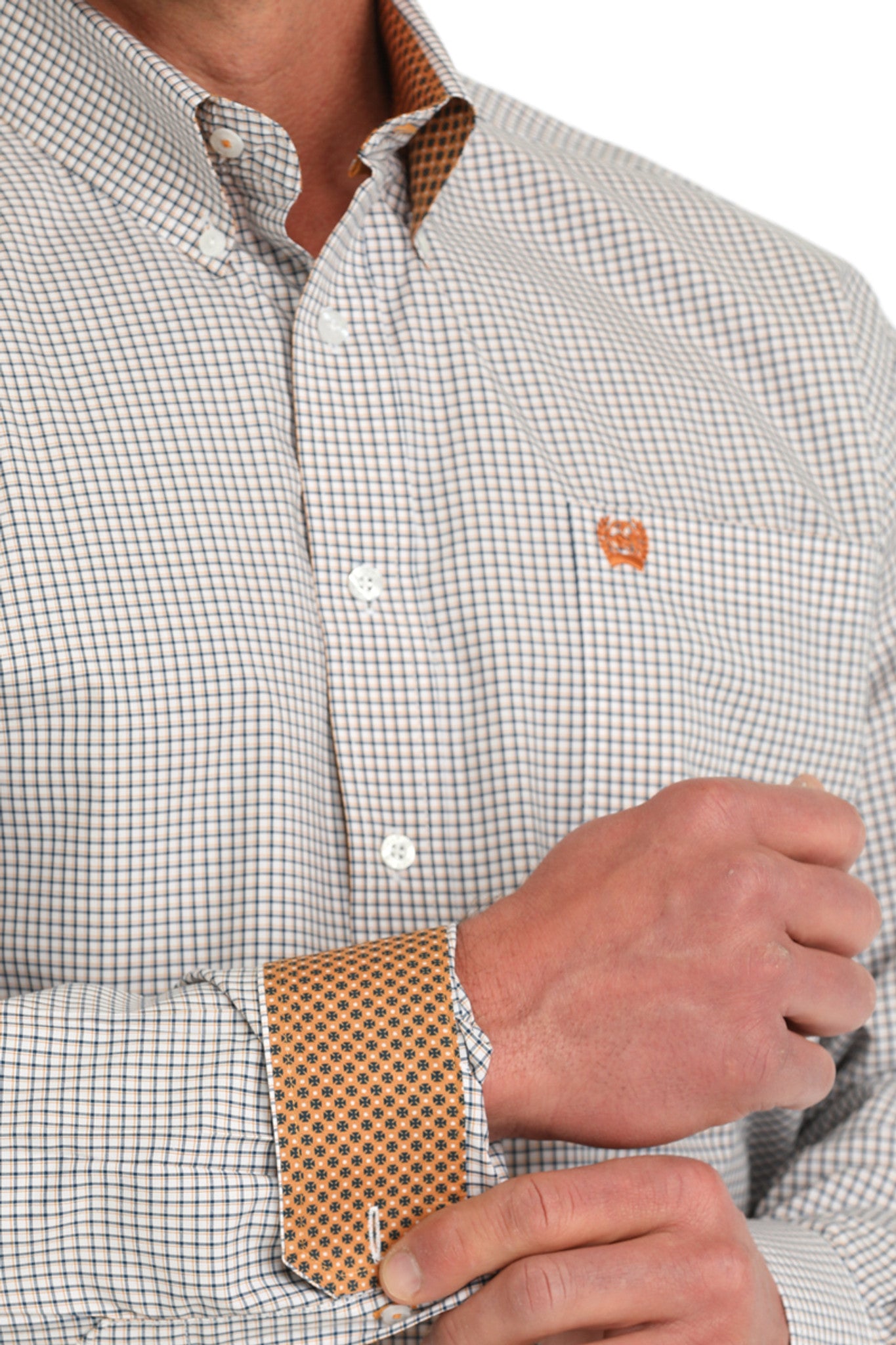 Cinch Men's Plaid Stretch L/S Western Shirt
